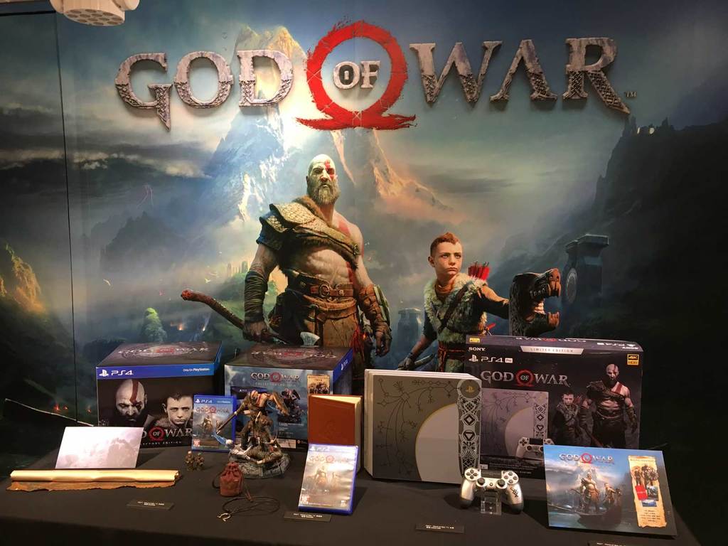 ps4《god of war》限定版率先睇 特别版ps4收藏版模型雕像