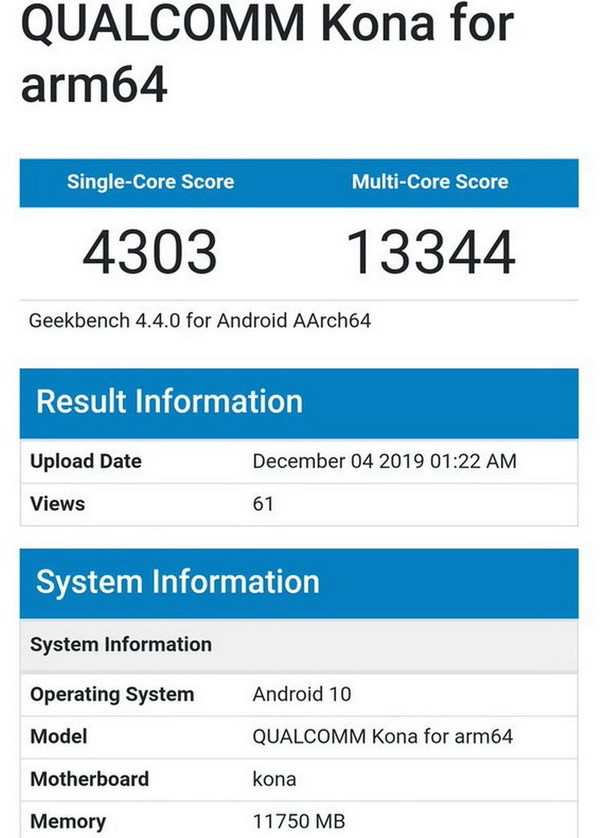 snapdragon 865 geekbench 跑分现身!仍输 apple a13