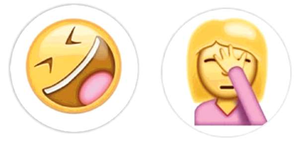 74個新Emoji 笑到碌地無眼睇