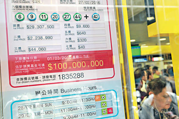 $1億六合彩明攪珠 投注站提早開
