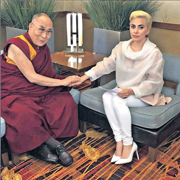 Lady GaGa會晤達賴喇嘛