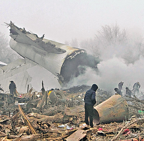 港起飛貨機 吉爾吉斯墜毀37死