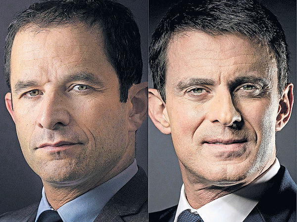 法左翼總統初選 阿蒙領先瓦爾斯