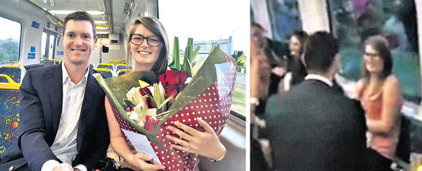 10年前火車碰着她 墨爾本男車廂求婚