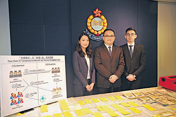 假文件呃英國簽證 港粵破人蛇集團拘11人