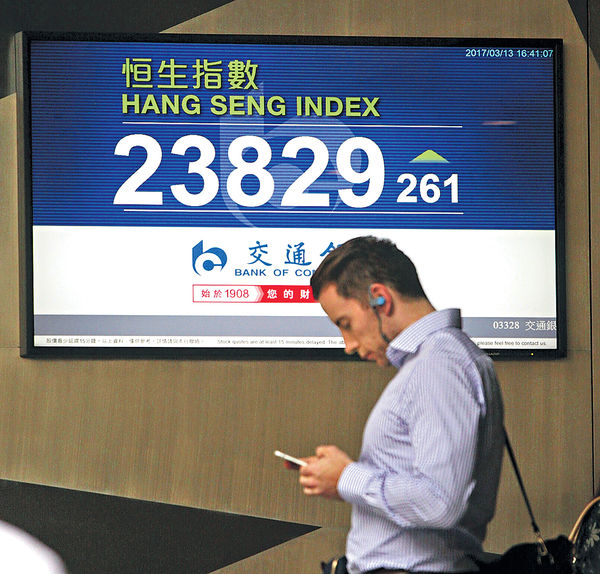 滙豐內銀領漲 港股收復10天綫