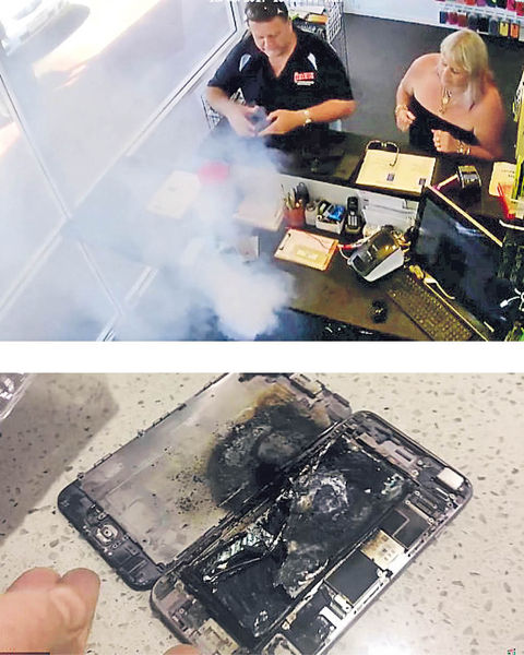 iPhone裂屏幕 澳洲機主撳到爆煙