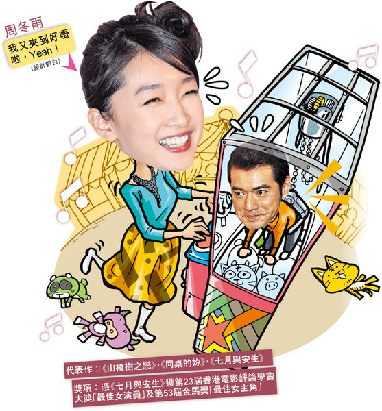 90後周冬雨新戲與金城武談情 港女葡萄︰還我男神
