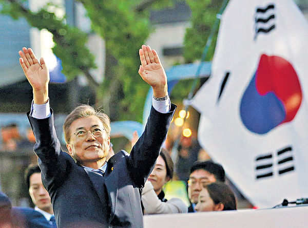南韓今大選 文在寅︰勝利在望