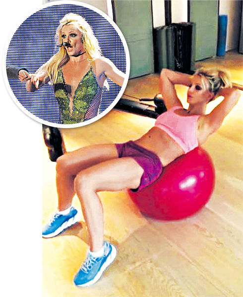 Britney為港騷狂做Gym