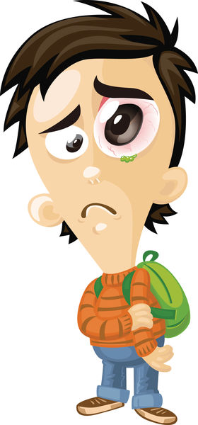 眼垢過多呈黃綠色 恐有疾患