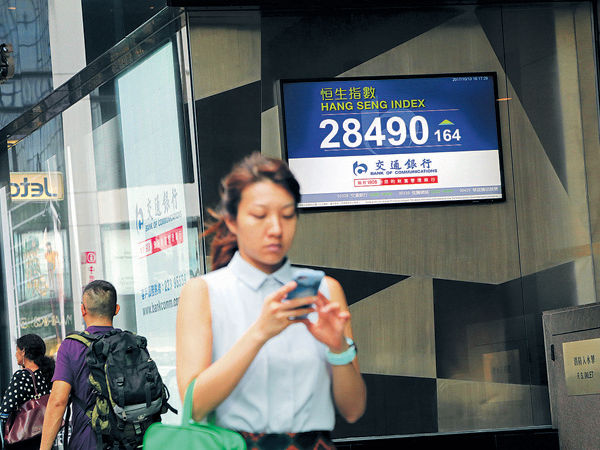 本地地產股領漲 加息料帶動盈利 滙豐撑市