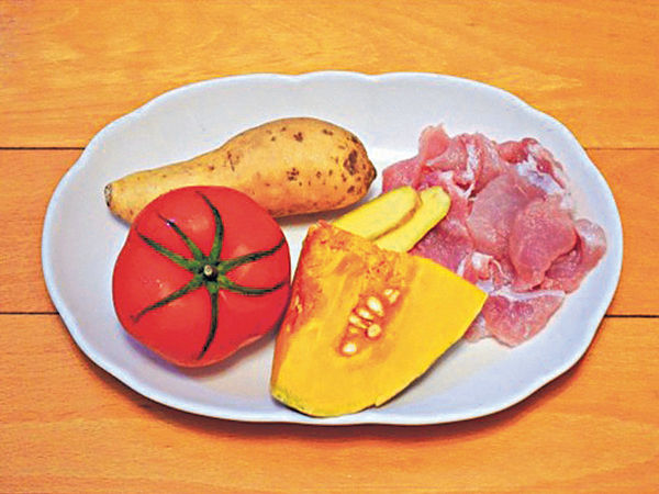 南瓜番茄番薯瘦肉湯