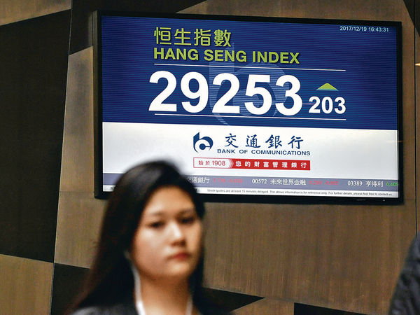 內險強勢 手機股反彈 港股趨穩 升逾200點