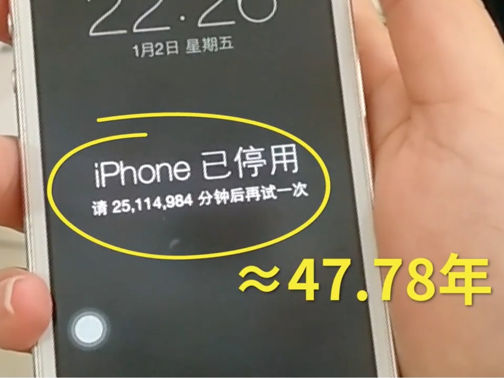 亂按iphone 遭鎖機47 年 網民質疑 假新聞 Ezone Hk 科技焦點 Iphone D