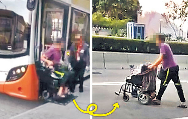 輪椅男2蚊搭巴士 落車健步如飛