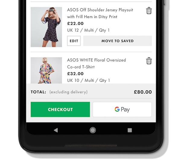 asos google pay