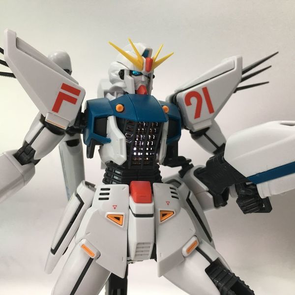 線條更靚 追加發光機能 素組 Mg Gundam F91 Ver 2 0 Ezone Hk 遊戲動漫 動漫玩具 D