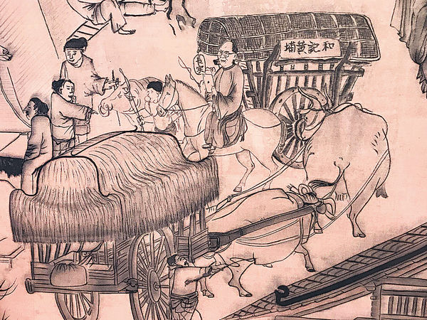 阿里巴巴杭州總部 偽《清明上河圖》多猛人