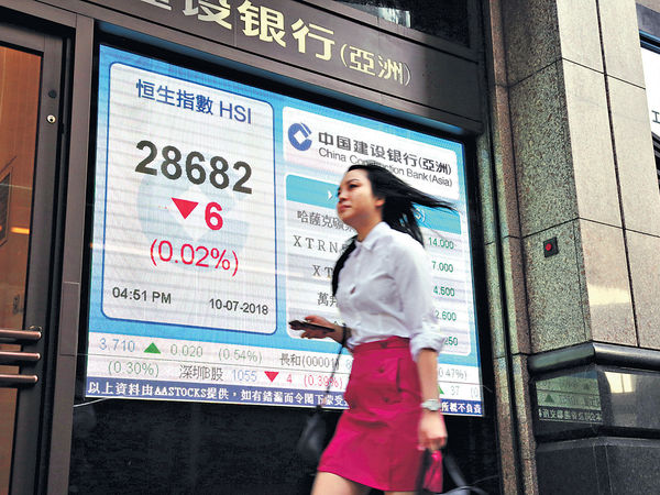 騰訊友邦回軟 港股升轉跌
