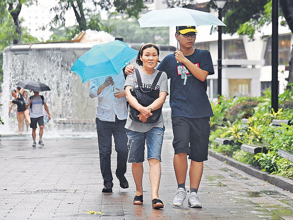 風暴掠港 連續幾日大風雨