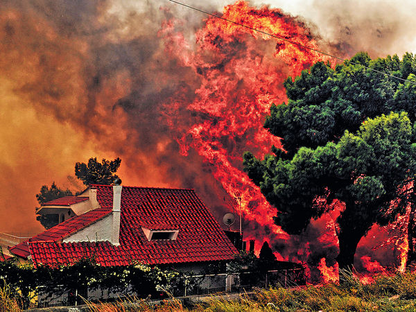 熱浪襲北半球 雅典山火230死傷