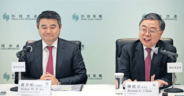 恒隆集團 中期多賺27%