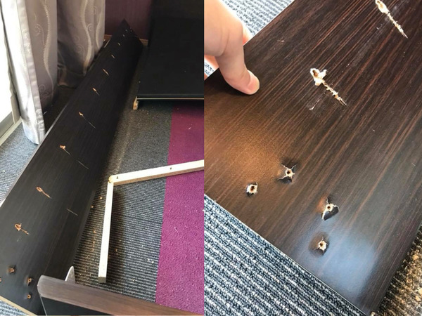 床板损毁严重