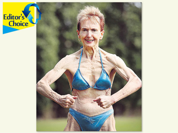 75歲健美運動員 每周做30下掌上壓
