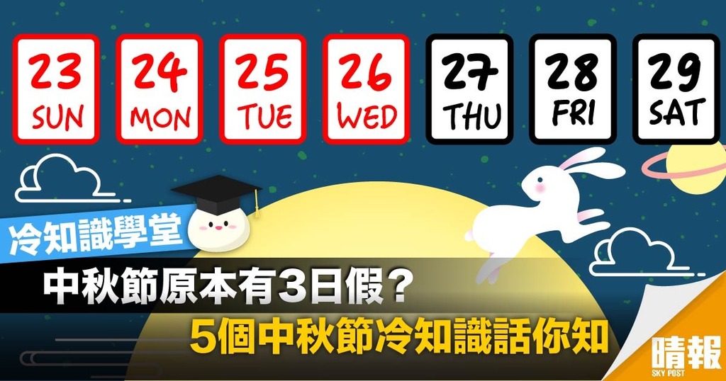 月餅點分都有規定？ 5個中秋節冷知識話你知
