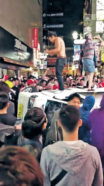東京涉谷「哈囉喂」爆混亂