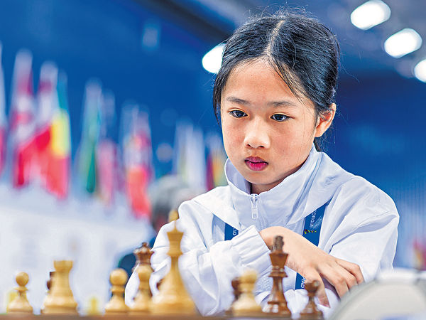 港10歲女棋手 奪國際象棋候選大師頭銜