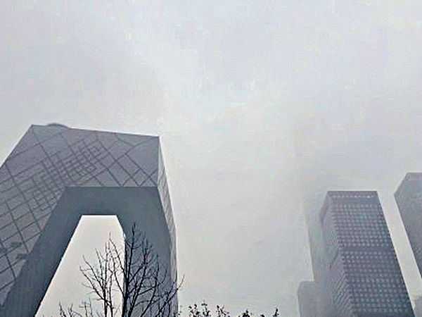 北京重度空氣污染 霧霾圍城