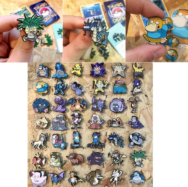 阿森一族 x pokemon 搞鬼襟章!simpson 版傻鸭 100% 似?