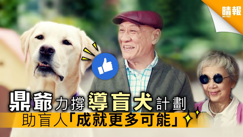 鼎爺力撐導盲犬計劃 助盲人「成就更多可能」【內有影片】