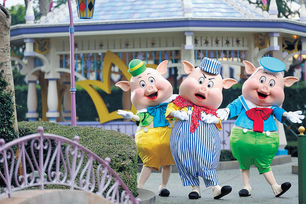 迪士尼3隻小豬提早拜年