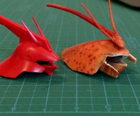 【多图】神级网友用龙虾壳砌高达机械人!厨师 diy 蟹盖侠列阵