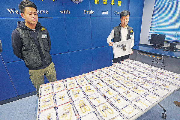 涉深水埗金行劫案 警拘2男女起贓物假槍