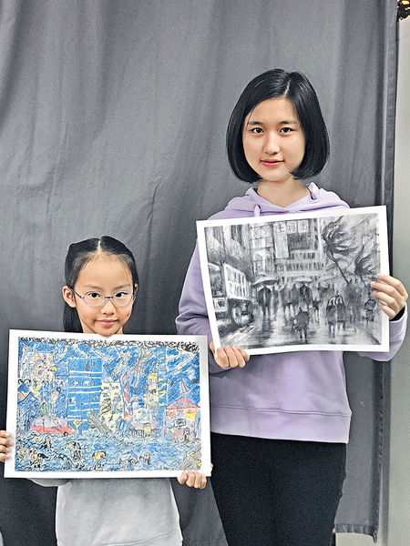 15歲女炭筆畫記錄「山竹」 揚威國際
