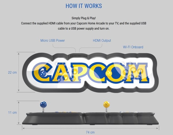 Capcom Home Arcade 大掣雙打內置16款遊戲 Ezone Hk 遊戲動漫 電競遊戲 D