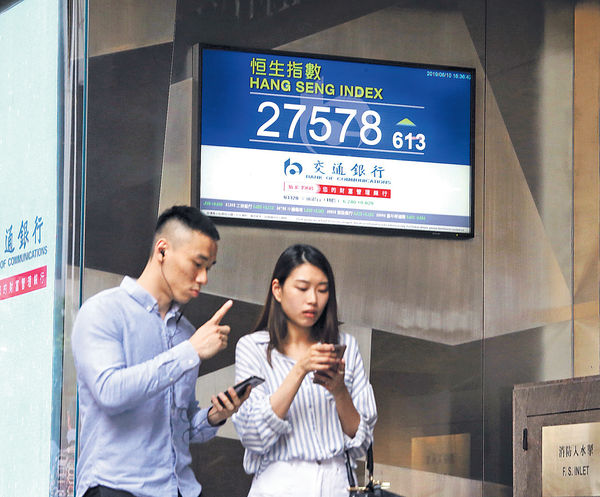 港股升穿10天20天綫