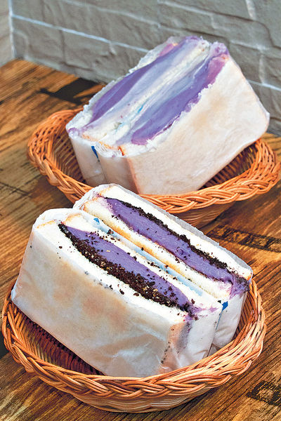 台灣大熱 爆餡紫薯芋泥吐司