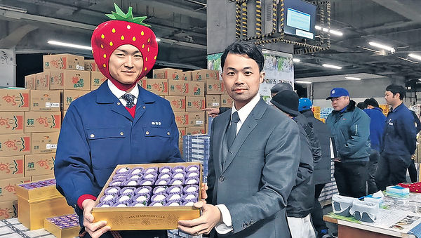 日本頂級草莓禮盒 港商$10.6萬投得