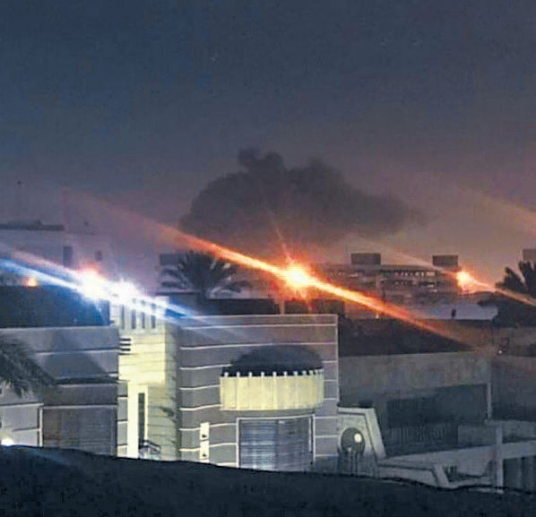美駐巴格達使館旁 再遭火箭炮襲擊