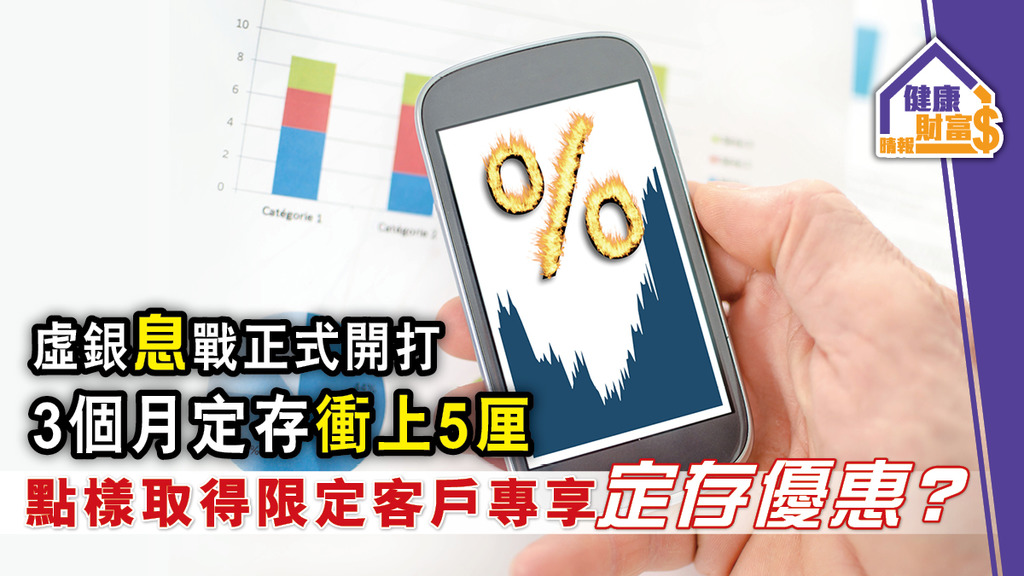 【虛銀「息」戰正式開打】3個月定存衝上5厘 點樣取得限定客戶專享定存優惠？