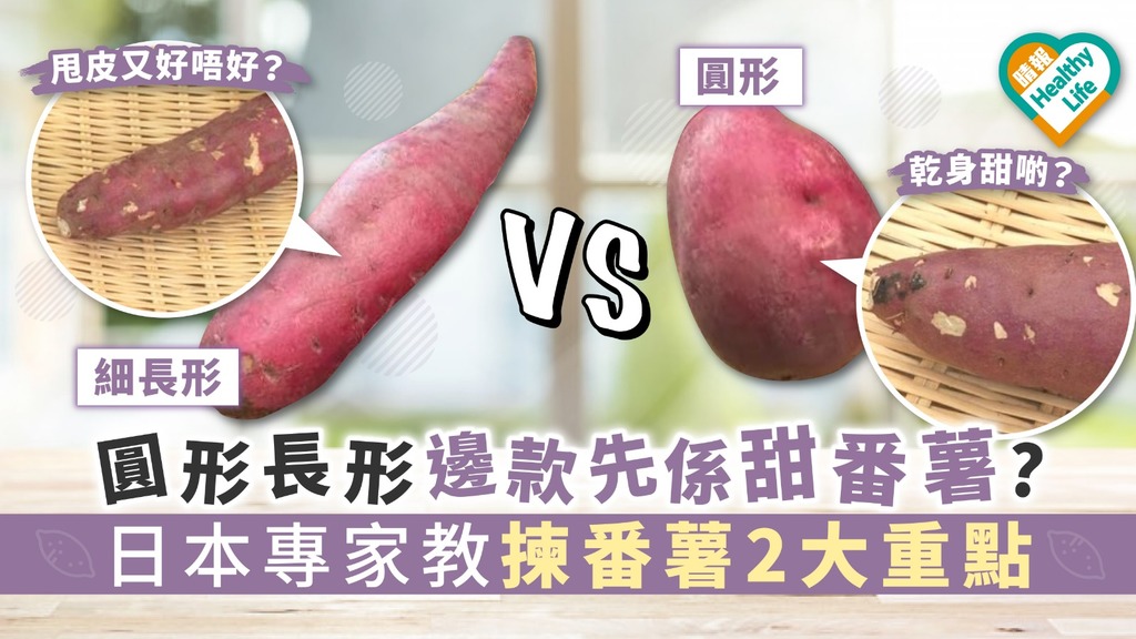 【揀番薯】圓形長形邊款先係甜番薯? 日本專家教揀番薯2大重點
