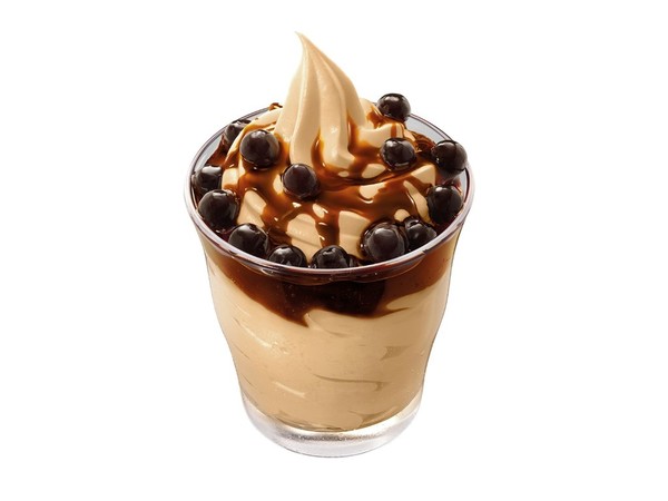 Bubble Milk Tea ice cream sundae