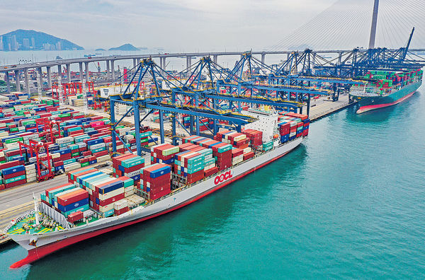 港11月份出口貨值 按年升5.6%遠勝預期