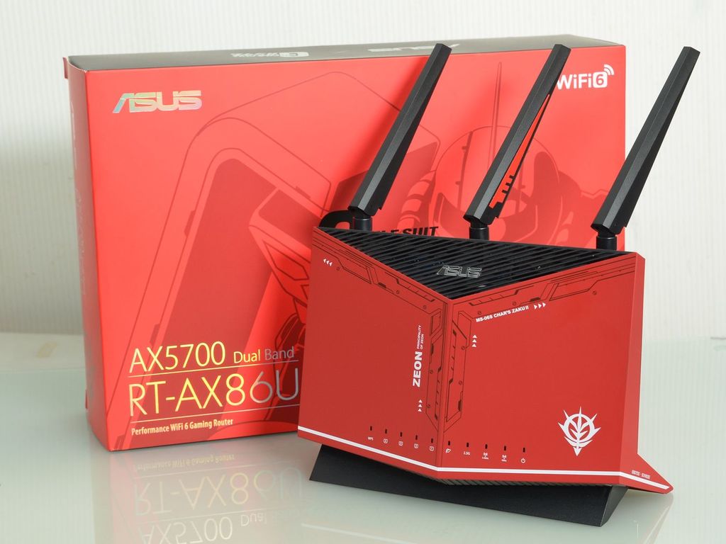 ASUSTek WiFi RT-AX86U 無線 ルーター シャア専用ザクII エディション