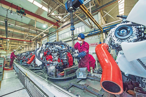 中國上月製造業PMI 回落至51.3遜預期